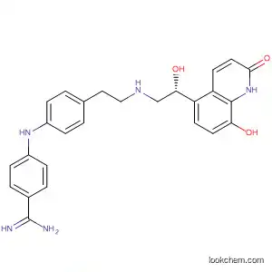 Molecular Structure of 879127-01-2 (Benzenecarboximidamide,
4-[[4-[2-[[(2R)-2-(1,2-dihydro-8-hydroxy-2-oxo-5-quinolinyl)-2-hydroxyeth
yl]amino]ethyl]phenyl]amino]-)