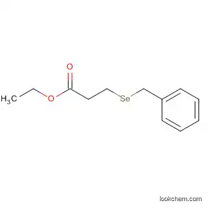 Molecular Structure of 879131-90-5 (Propanoic acid, 3-[(phenylmethyl)seleno]-, ethyl ester)