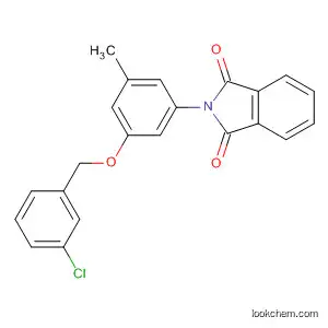 Molecular Structure of 879221-79-1 (1H-Isoindole-1,3(2H)-dione,
2-[3-[(3-chlorophenyl)methoxy]-5-methylphenyl]-)