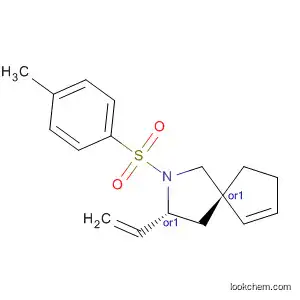 Molecular Structure of 879282-41-4 (2-Azaspiro[4.4]non-6-ene, 3-ethenyl-2-[(4-methylphenyl)sulfonyl]-,
(3R,5S)-rel-)