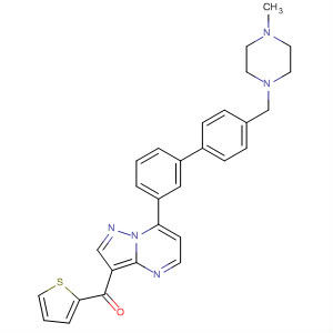 Methanone,  [7-[4'-[(4-methyl-1-piperazinyl)methyl][1,1'-biphenyl]-3-yl]pyrazolo[1,5-a]  pyrimidin-3-yl]-2-thienyl-