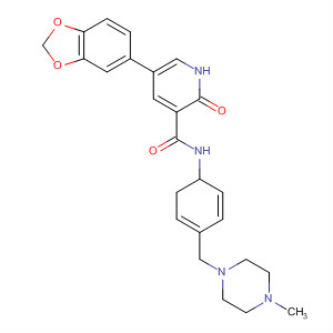3-Pyridinecarboxamide,
5-(1,3-benzodioxol-5-yl)-1,2-dihydro-N-[4-[(4-methyl-1-piperazinyl)meth
yl]phenyl]-2-oxo-
