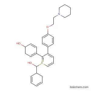 Molecular Structure of 879713-45-8 (2H-1-Benzothiopyran-7-ol,
3,4-dihydro-2-(4-hydroxyphenyl)-3-[4-[2-(1-piperidinyl)ethoxy]phenyl]-,
(2S,3S)-)