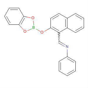 Molecular Structure of 124843-64-7 (Benzenamine,
N-[[2-(1,3,2-benzodioxaborol-2-yloxy)-1-naphthalenyl]methylene]-)