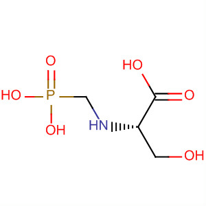 Molecular Structure of 154855-26-2 (L-Serine, N-(phosphonomethyl)-)