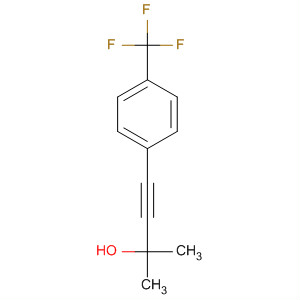 Molecular Structure of 156301-63-2 (3-Butyn-2-ol, 2-methyl-4-[4-(trifluoromethyl)phenyl]-)