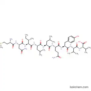 Molecular Structure of 194781-65-2 (L-Valine,
L-methionyl-L-asparaginyl-L-isoleucyl-L-leucyl-L-leucyl-L-glutaminyl-L-tyros
yl-L-valyl-)