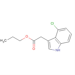 Molecular Structure of 196881-06-8 (1H-Indole-3-acetic acid, 4-chloro-, propyl ester)