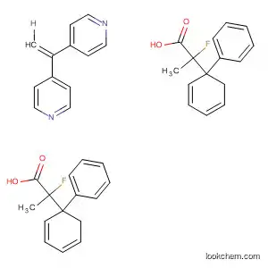Molecular Structure of 595564-76-4 ([1,1'-Biphenyl]-4-acetic acid, 2-fluoro-a-methyl-, compd. with
4,4'-(1E)-1,2-ethenediylbis[pyridine] (2:1))