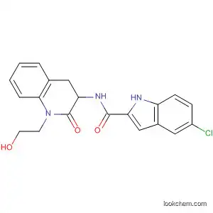 Molecular Structure of 599192-81-1 (1H-Indole-2-carboxamide,
5-chloro-N-[1,2,3,4-tetrahydro-1-(2-hydroxyethyl)-2-oxo-3-quinolinyl]-)