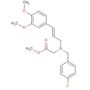 Glycine,
N-[(2E)-3-(3,4-dimethoxyphenyl)-2-propenyl]-N-[(4-fluorophenyl)methyl]-
, methyl ester