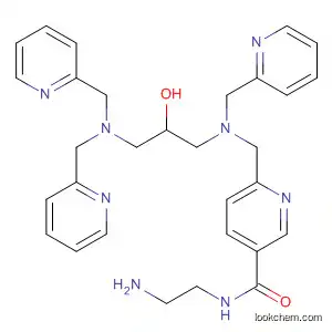 Molecular Structure of 753451-64-8 (3-Pyridinecarboxamide,
N-(2-aminoethyl)-6-[[[3-[bis(2-pyridinylmethyl)amino]-2-hydroxypropyl](2
-pyridinylmethyl)amino]methyl]-)