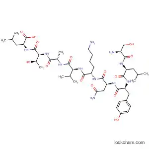 Molecular Structure of 812683-40-2 (L-Leucine,
L-seryl-L-leucyl-L-tyrosyl-L-asparaginyl-L-lysyl-L-valyl-L-alanyl-L-threonyl-)