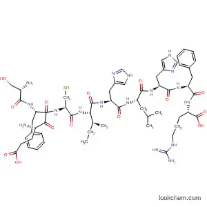Molecular Structure of 855399-04-1 (L-Arginine,
L-seryl-L-a-glutamyl-L-phenylalanyl-L-cysteinyl-L-isoleucyl-L-histidyl-L-leuc
yl-L-histidyl-L-phenylalanyl-)