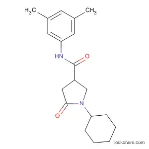 Molecular Structure of 879591-37-4 (3-Pyrrolidinecarboxamide, 1-cyclohexyl-N-(3,5-dimethylphenyl)-5-oxo-)