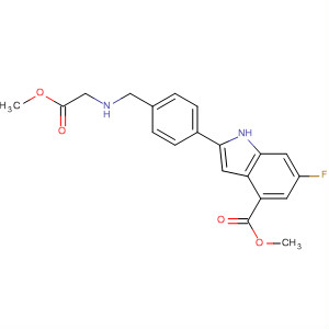 1H-Indole-4-carboxylic acid,
6-fluoro-2-[4-[[(methoxycarbonyl)methylamino]methyl]phenyl]-, methyl
ester(880160-66-7)