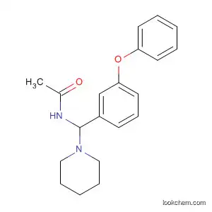 Molecular Structure of 880484-72-0 (Acetamide, N-[(3-phenoxyphenyl)-1-piperidinylmethyl]-)
