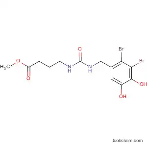 Molecular Structure of 880554-41-6 (Butanoic acid,
4-[[[[(2,3-dibromo-4,5-dihydroxyphenyl)methyl]amino]carbonyl]amino]-,
methyl ester)
