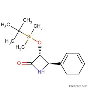 Molecular Structure of 880781-92-0 (2-Azetidinone, 3-[[(1,1-dimethylethyl)dimethylsilyl]oxy]-4-phenyl-,
(3R,4R)-)