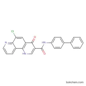 Molecular Structure of 880880-97-7 (1,7-Phenanthroline-3-carboxamide,
N-[1,1'-biphenyl]-4-yl-6-chloro-1,4-dihydro-4-oxo-)