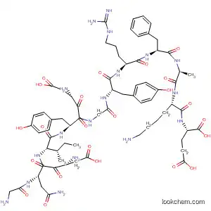 Molecular Structure of 881188-14-3 (L-Glutamic acid,
glycyl-L-a-aspartyl-L-asparaginyl-L-isoleucyl-L-a-aspartyl-L-tyrosylglycyl-L
-tyrosyl-L-arginyl-L-phenylalanyl-L-alanyl-L-lysyl-)