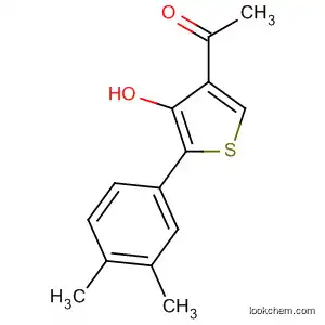 Molecular Structure of 885603-17-8 (Ethanone, 1-[5-(3,4-dimethylphenyl)-4-hydroxy-3-thienyl]-)