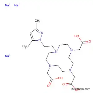 Molecular Structure of 885678-69-3 (1,4,7,10-Tetraazacyclododecane-1,4,7-triacetic acid,
10-[2-(3,5-dimethyl-1H-pyrazol-1-yl)ethyl]-, trisodium salt)