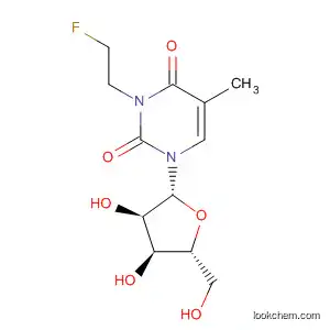 Molecular Structure of 887113-61-3 (Thymidine, 3-(2-fluoroethyl)-)