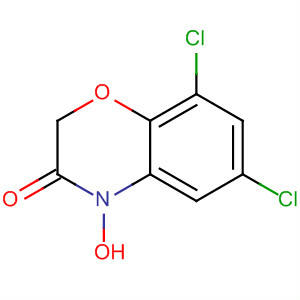 Molecular Structure of 89978-20-1 (2H-1,4-Benzoxazin-3(4H)-one, 6,8-dichloro-4-hydroxy-)