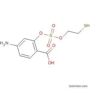 Molecular Structure of 915282-98-3 (Benzoic acid, 4-amino-2-[[(2-mercaptoethoxy)sulfonyl]oxy]-)