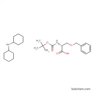 Molecular Structure of 10342-02-6 (D-Serine, N-[(1,1-dimethylethoxy)carbonyl]-O-(phenylmethyl)-, compd.
with N-cyclohexylcyclohexanamine (1:1))