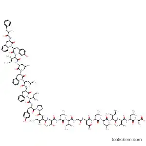 Molecular Structure of 921762-99-4 (L-Alanine,
L-phenylalanyl-L-phenylalanyl-L-tyrosyl-L-isoleucyl-L-leucyl-L-phenylalanyl-
L-leucyl-L-phenylalanyl-L-isoleucyl-L-tyrosyl-L-prolyl-L-isoleucyl-L-threonyl-L
-leucyl-L-isoleucylglycyl-L-asparaginyl-L-leucyl-L-leucyl-L-isoleucyl-L-valyl-L
-leucyl-)