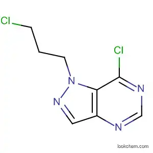 Molecular Structure of 923283-50-5 (1H-Pyrazolo[4,3-d]pyrimidine, 7-chloro-1-(3-chloropropyl)-)