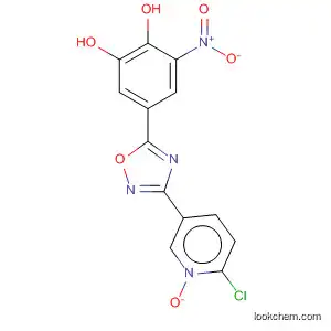 Molecular Structure of 923288-28-2 (1,2-Benzenediol,
5-[3-(6-chloro-1-oxido-3-pyridinyl)-1,2,4-oxadiazol-5-yl]-3-nitro-)