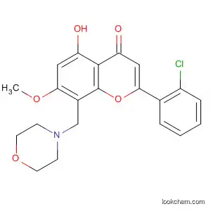 4H-1-Benzopyran-4-one,
2-(2-chlorophenyl)-5-hydroxy-7-methoxy-8-(4-morpholinylmethyl)-