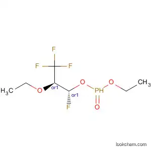 Molecular Structure of 928138-35-6 (Phosphonic acid, P-[(1R,2R)-1,3,3,3-tetrafluoro-2-hydroxypropyl]-,
diethyl ester, rel-)