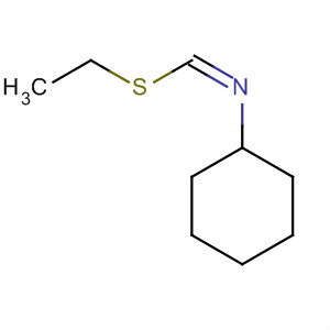 Molecular Structure of 19921-34-7 (Methanimidothioic acid, N-cyclohexyl-, ethyl ester, (Z)-)