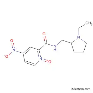 Molecular Structure of 39574-77-1 (2-Pyridinecarboxamide, N-[(1-ethyl-2-pyrrolidinyl)methyl]-4-nitro-,
1-oxide)