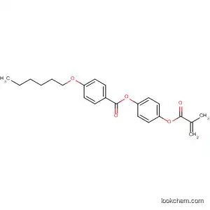Molecular Structure of 47594-25-2 (Benzoic acid, 4-(hexyloxy)-, 4-[(2-methyl-1-oxo-2-propenyl)oxy]phenyl
ester)