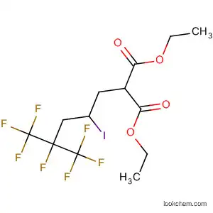 Molecular Structure of 54019-87-3 (Propanedioic acid, [4,5,5,5-tetrafluoro-2-iodo-4-(trifluoromethyl)pentyl]-,
diethyl ester)