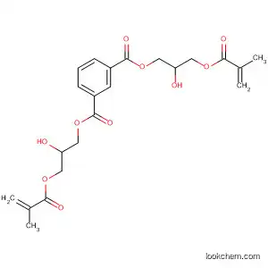 Molecular Structure of 5975-69-9 (1,3-Benzenedicarboxylic acid,
bis[2-hydroxy-3-[(2-methyl-1-oxo-2-propenyl)oxy]propyl] ester)