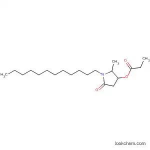 Molecular Structure of 66397-84-0 (2-Pyrrolidinone, 1-dodecyl-5-methyl-4-(1-oxopropoxy)-)