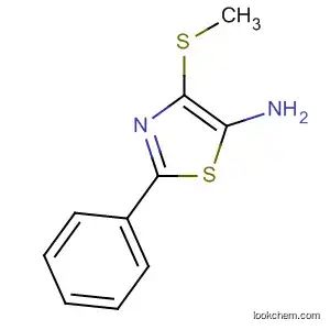 Molecular Structure of 100560-02-9 (5-Thiazolamine, 4-(methylthio)-2-phenyl-)