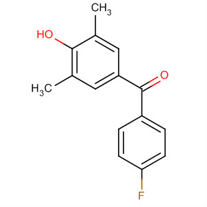 Molecular Structure of 102331-06-6 (Methanone, (4-fluorophenyl)(4-hydroxy-3,5-dimethylphenyl)-)