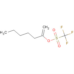 Molecular Structure of 104849-68-5 (Methanesulfonic acid, trifluoro-, 1-methylenehexyl ester)