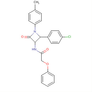 Molecular Structure of 110427-18-4 (Acetamide,
N-[2-(4-chlorophenyl)-1-(4-methylphenyl)-4-oxo-3-azetidinyl]-2-phenoxy-
, cis-)