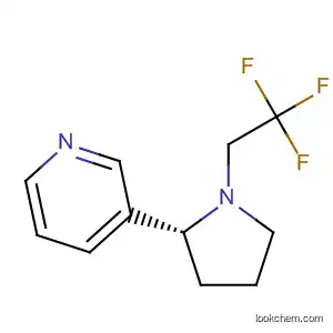Molecular Structure of 115459-18-2 (Pyridine, 3-[1-(2,2,2-trifluoroethyl)-2-pyrrolidinyl]-, (R)-)