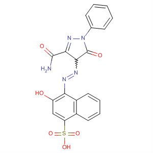 1-Naphthalenesulfonic acid, 4-[[3-(aminocarbonyl)-4,5-dihydro-5-oxo-1-phenyl-1H-pyrazol-4-yl]azo]- 3-hydroxy-