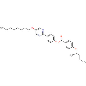 Molecular Structure of 116399-53-2 (Benzoic acid, 4-(1-methylbutoxy)-, 4-[5-(octyloxy)-2-pyrimidinyl]phenyl
ester, (S)-)