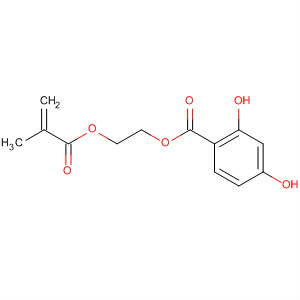 Molecular Structure of 118585-28-7 (Benzoic acid, 2,4-dihydroxy-, 2-[(2-methyl-1-oxo-2-propenyl)oxy]ethyl
ester)